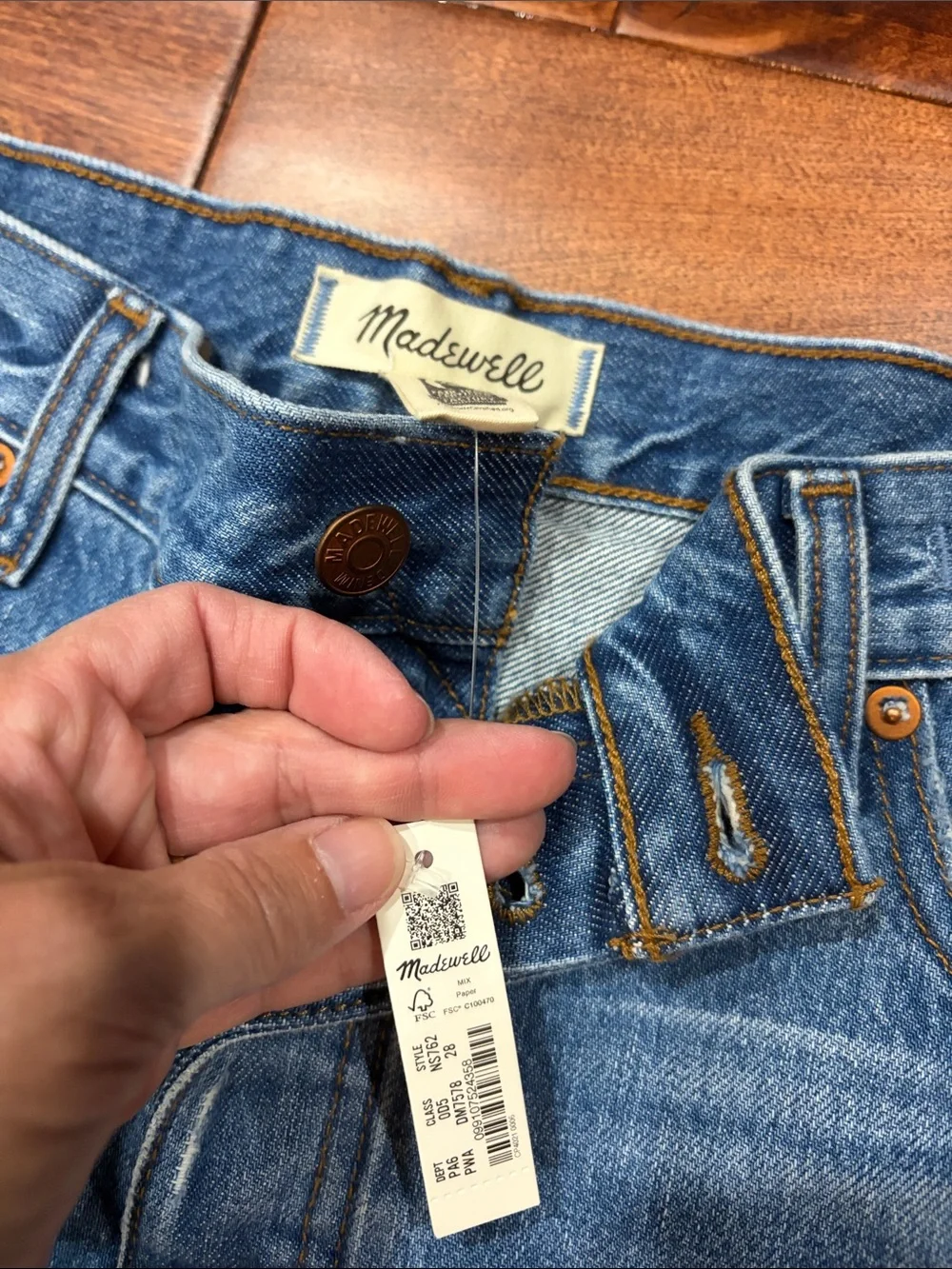 Madewell Long Denim Shorts